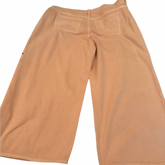 Old Navy Peach Mid Rise Baggy Wide Leg-Size 20-NWT-3Front Pockets-2Back Pockets - Picture 8 of 10